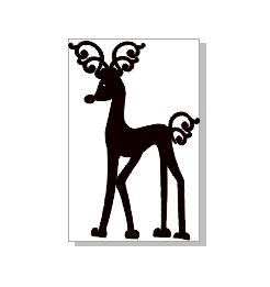 Reindeer girly  100 x 150mm pack 2 min buy 3